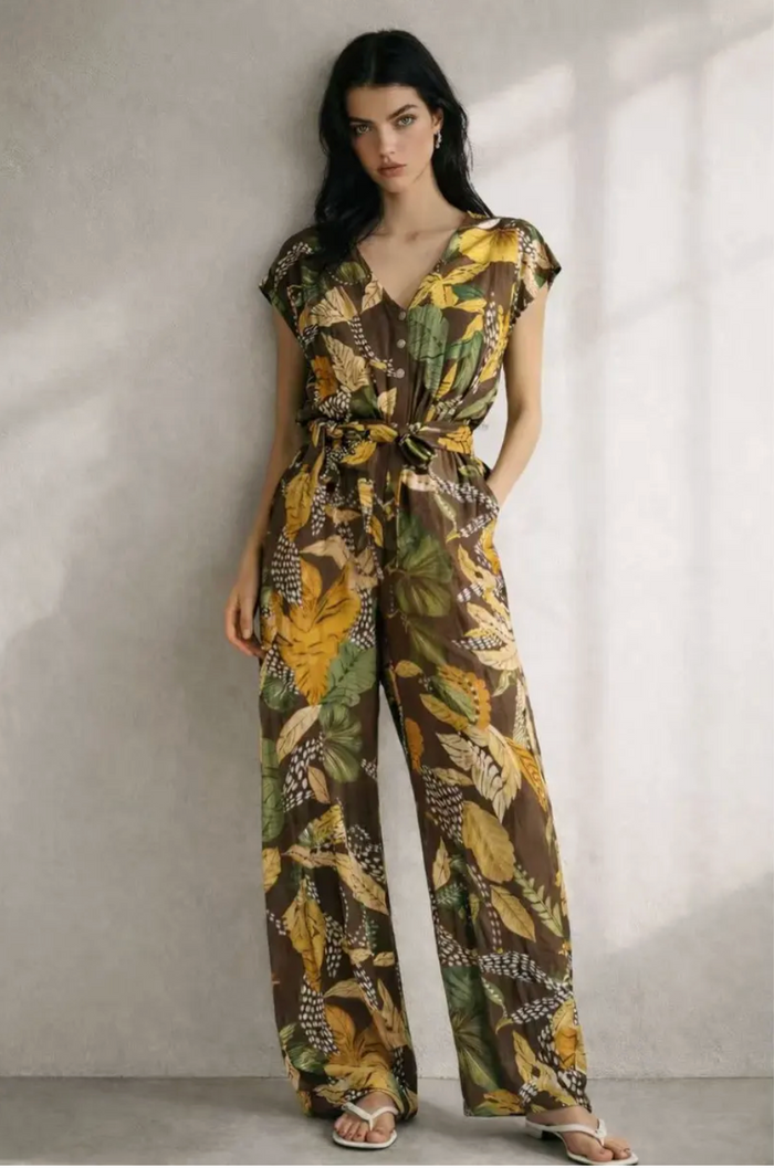 Jumpsuit bloemenmotief