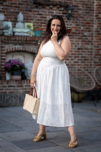 Bianca jurk wit katoen