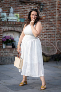 Bianca jurk wit katoen