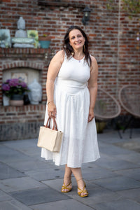 Bianca jurk wit katoen