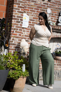 Livia wikkeltop beige