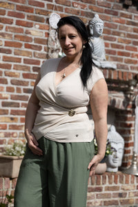 Livia wikkeltop beige