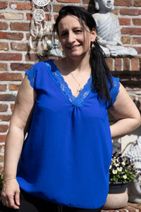 Azzurra top blauw