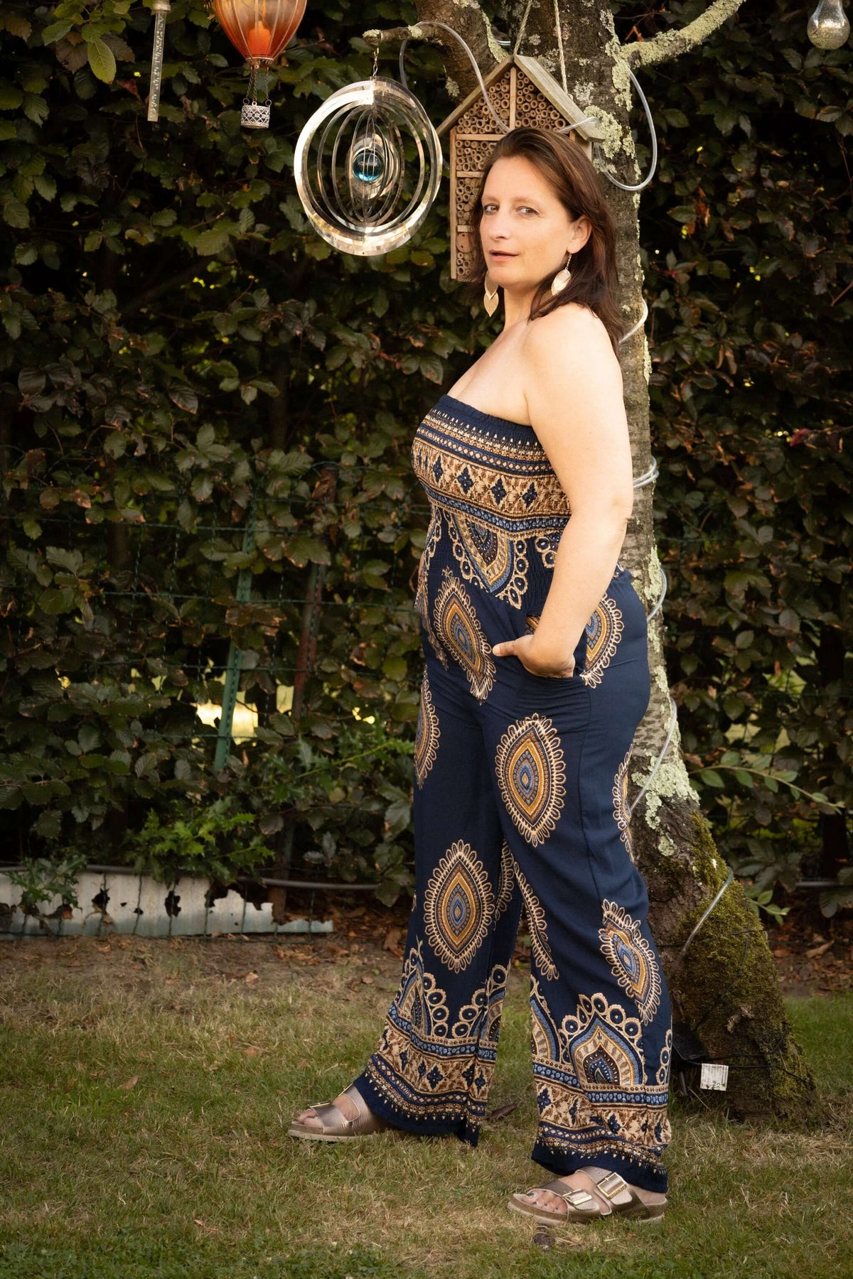 Jumpsuit navy Terra di Siena