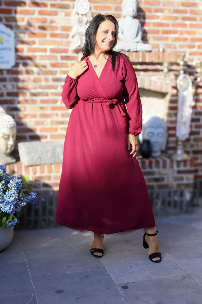 Jurk - Rosalie - bordeaux