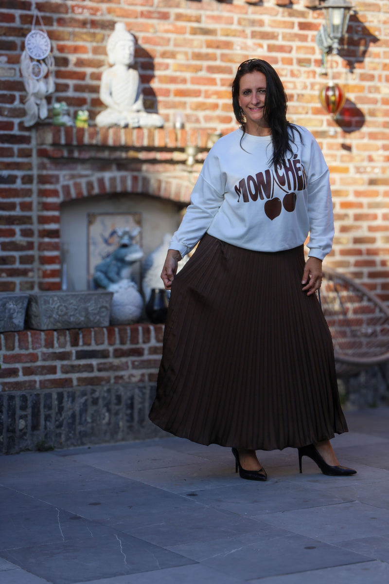 Plissérok - Fenna - chocolate