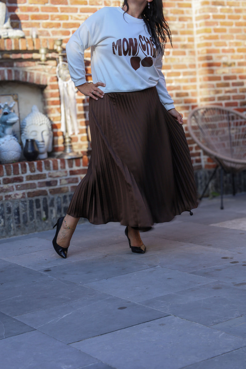 Plissérok - Fenna - chocolate