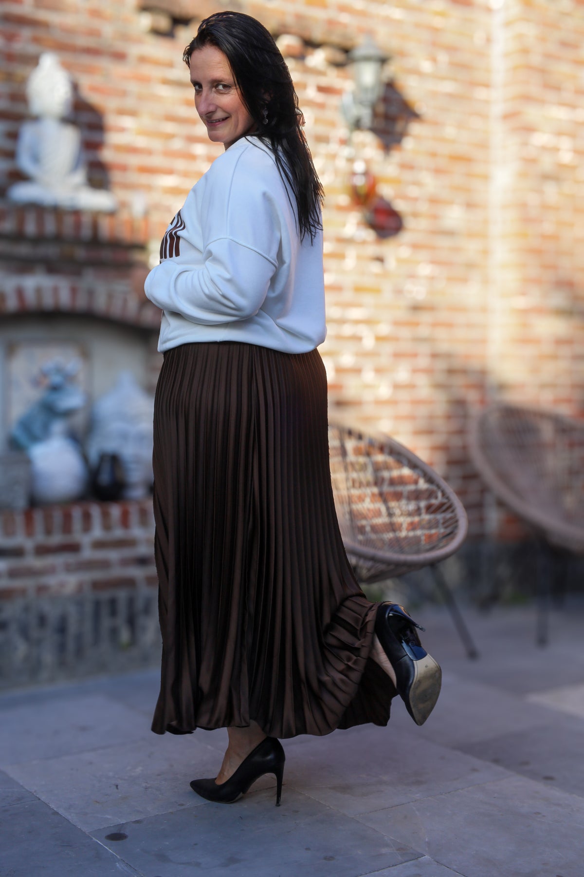 Plissérok - Fenna - chocolate