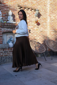 Plissérok - Fenna - chocolate