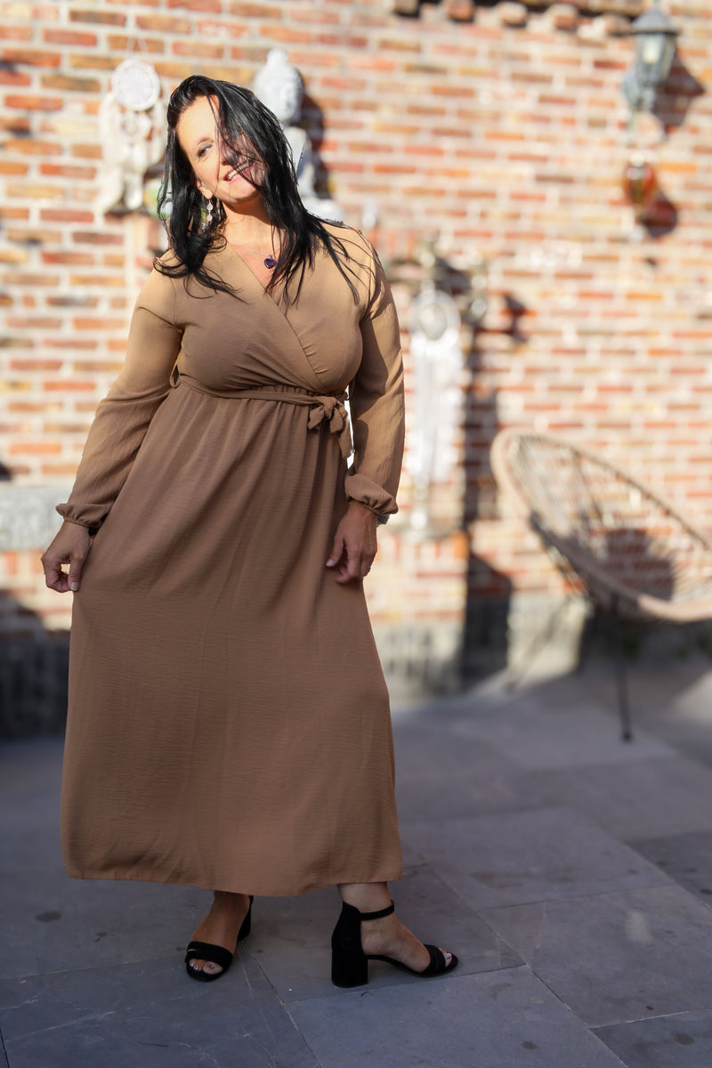 Jurk - Rosalie - mokka