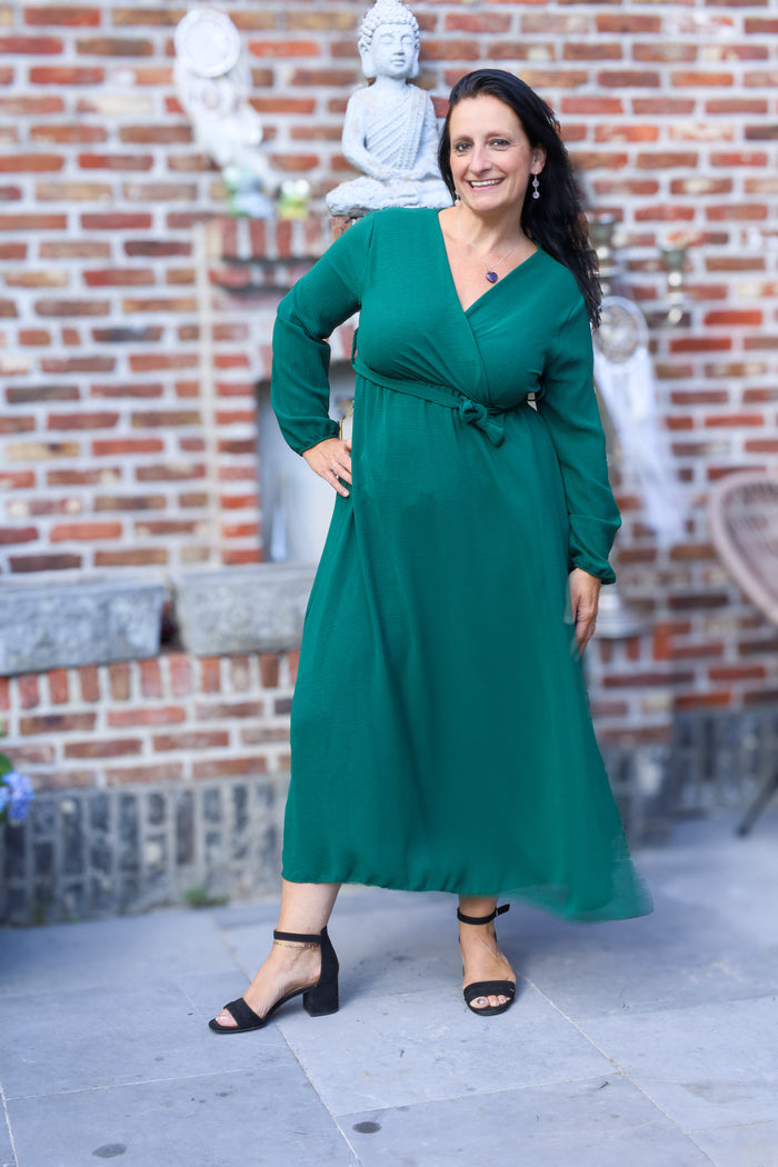 Jurk - Rosalie - dennegroen