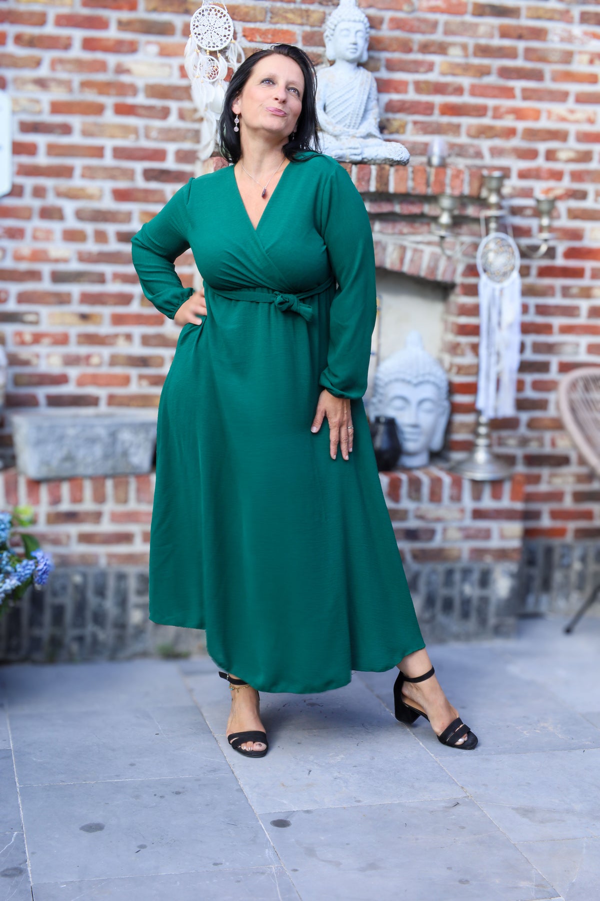 Jurk - Rosalie - dennegroen