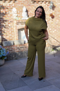 2delige set - Charlot - olijfgroen