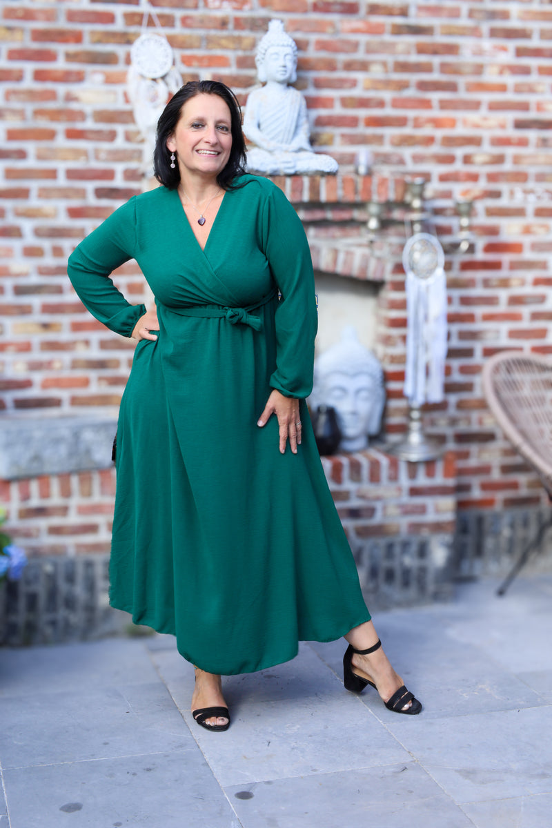 Jurk - Rosalie - dennegroen