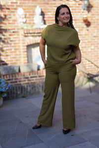 2delige set - Charlot - olijfgroen