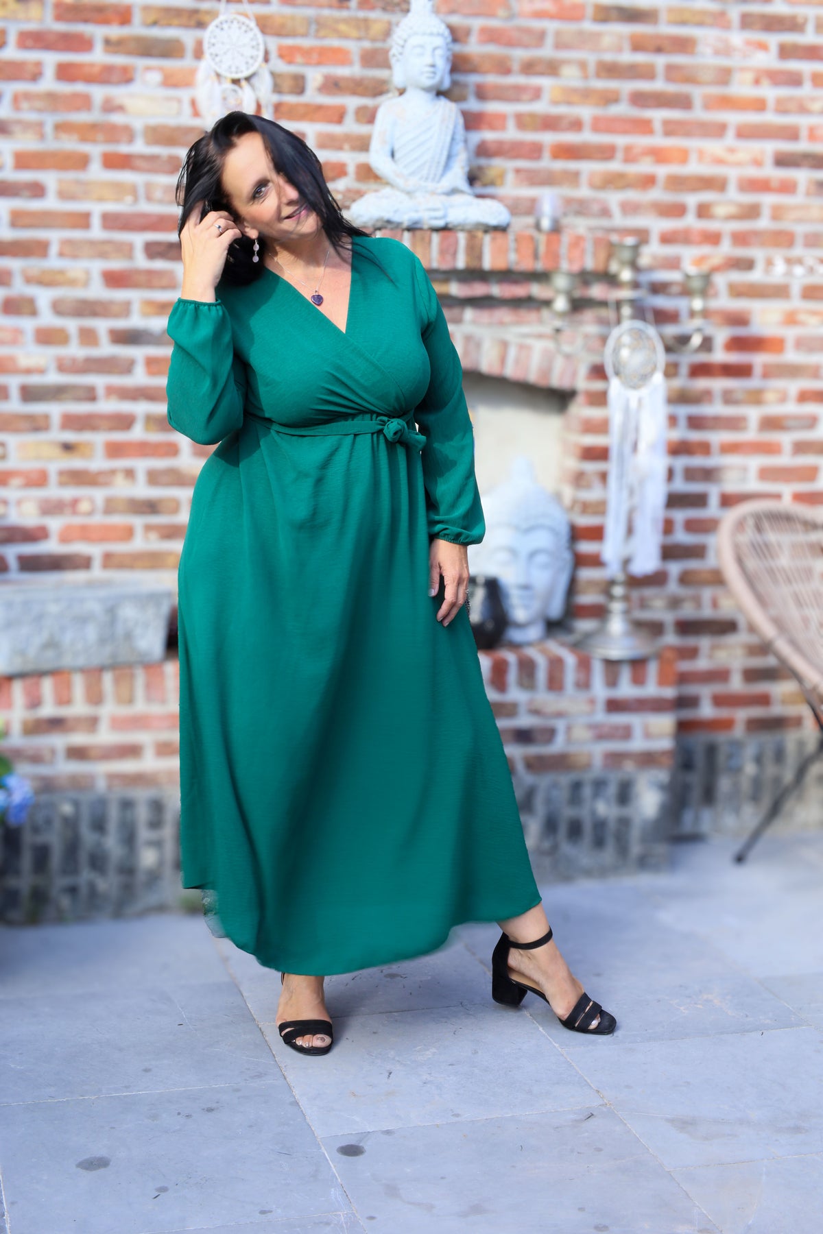 Jurk - Rosalie - dennegroen