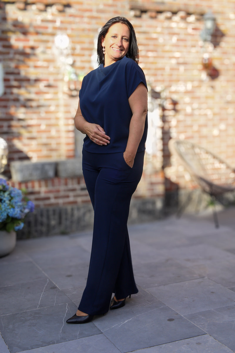 2delige set - Charlot - marineblauw