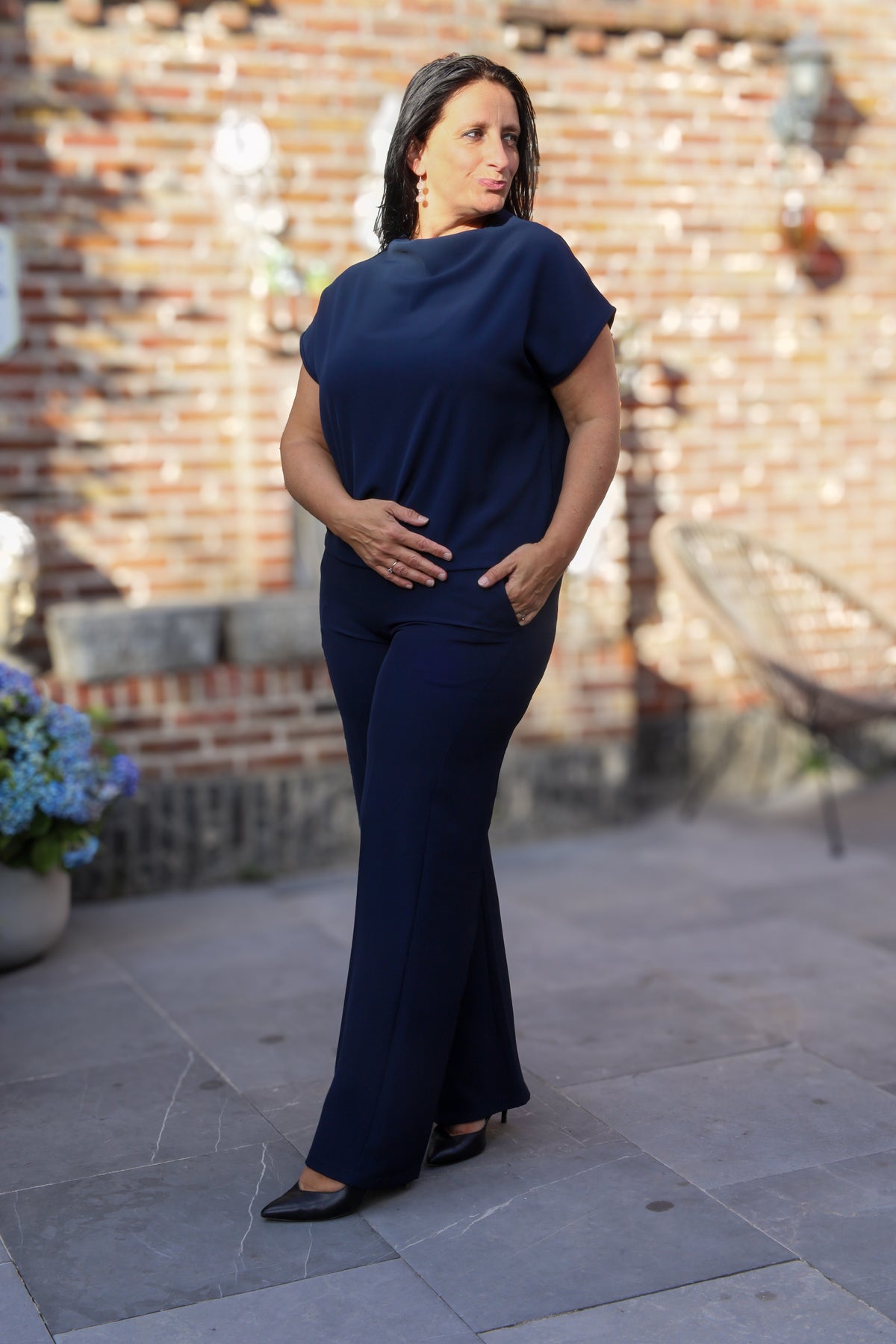 2delige set - Charlot - marineblauw