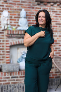 2delige set - Charlot - dennengroen