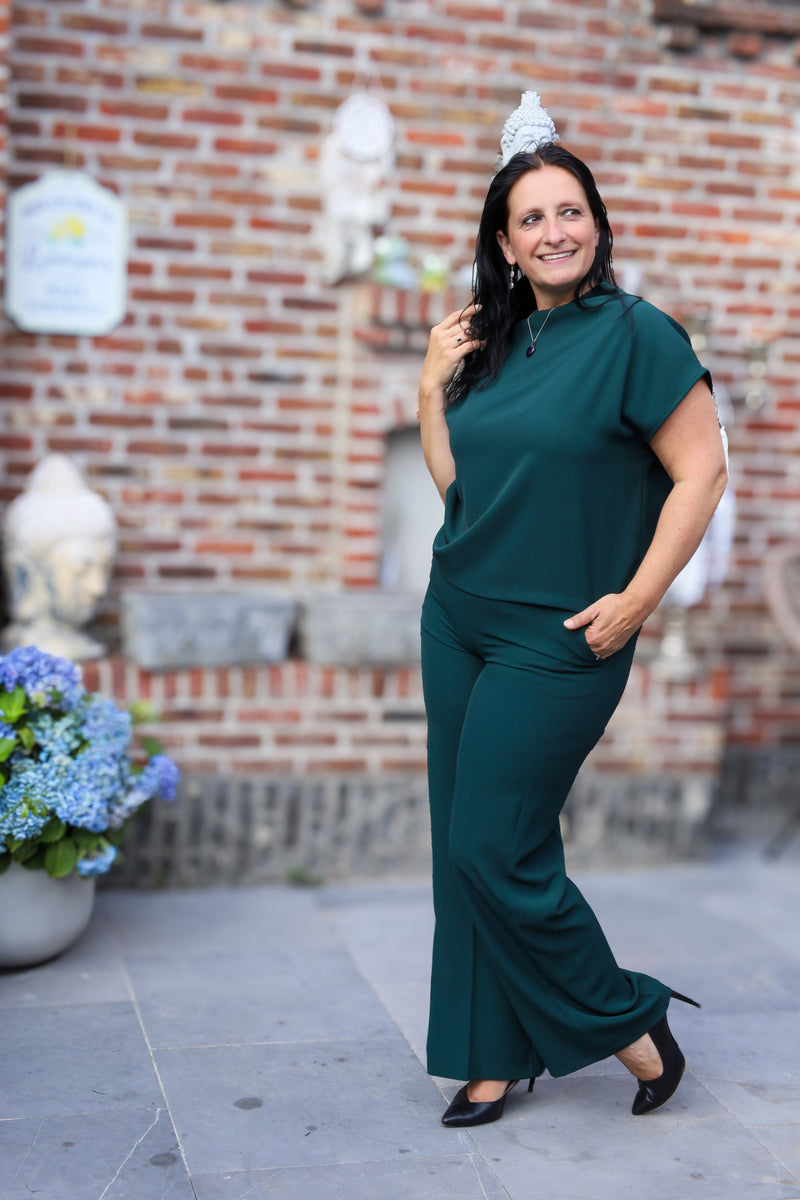 2delige set - Charlot - dennengroen