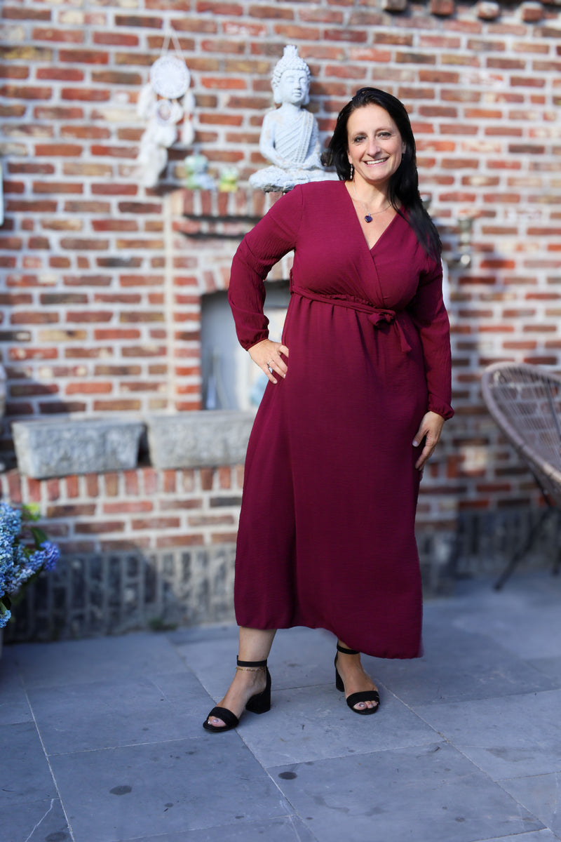 Jurk - Rosalie - bordeaux