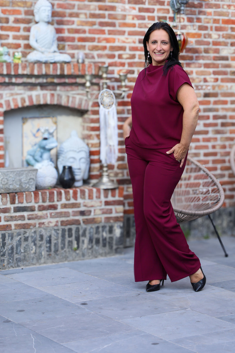 2delige set - Charlot - bordeaux