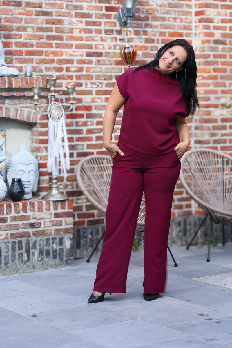 2delige set - Charlot - bordeaux