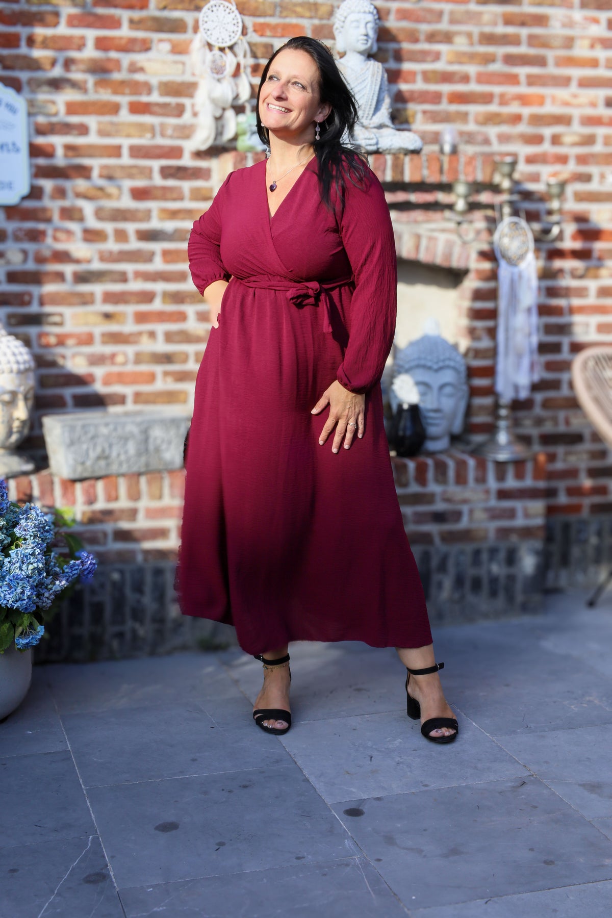 Jurk - Rosalie - bordeaux