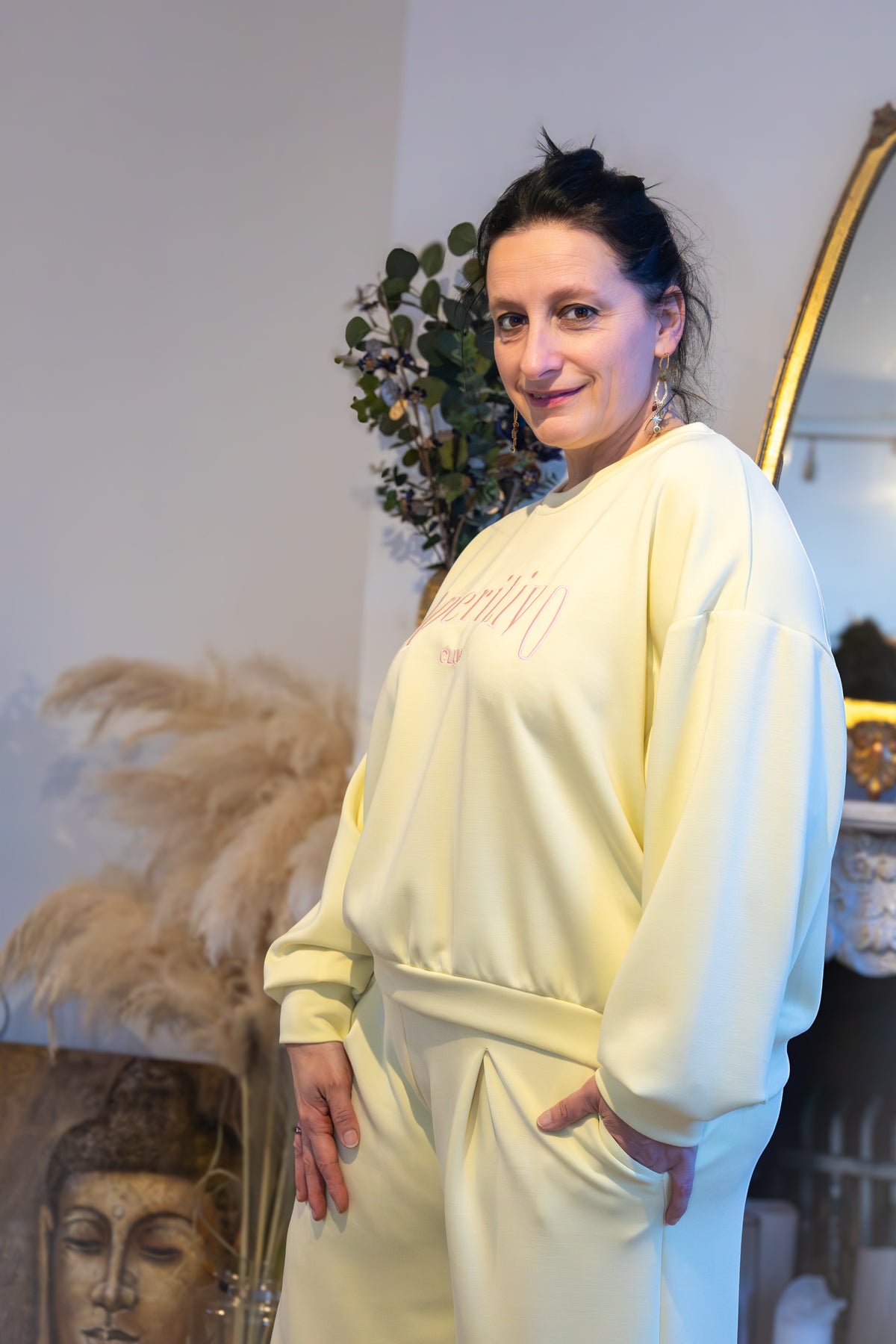 Sweater pastelgeel Aperitivo