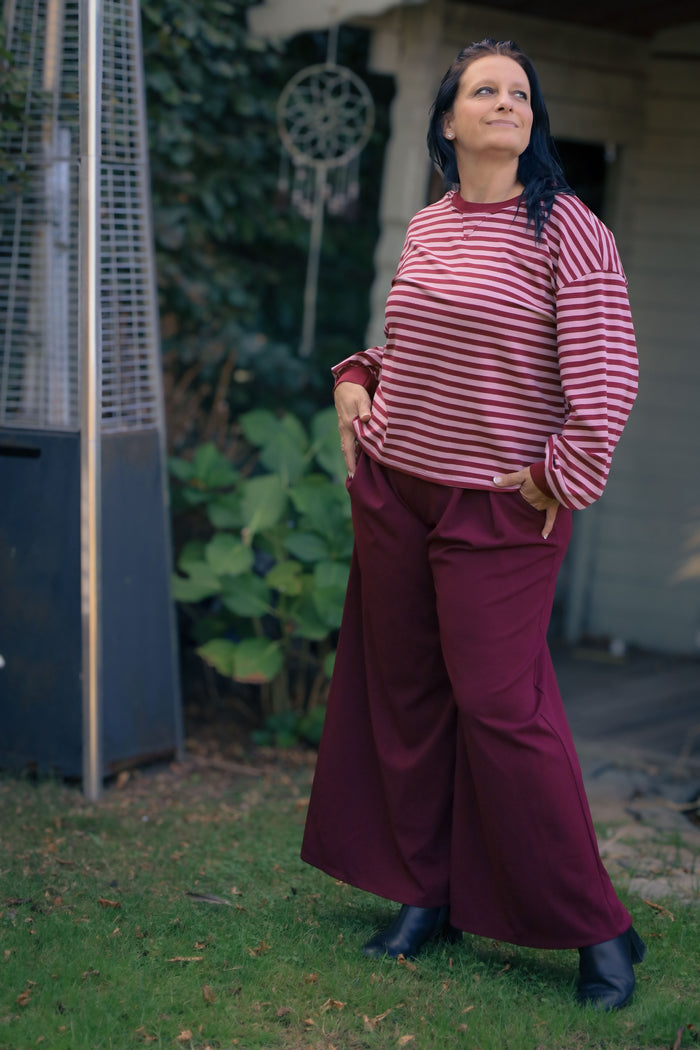 Broek Largo - Burgundy