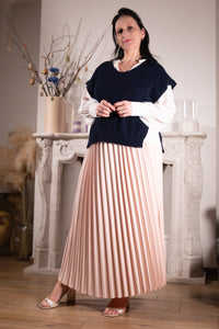 Sole Mio Plissé Rok oud roze