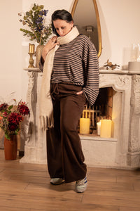 Chique Relaxte Broek Bruin