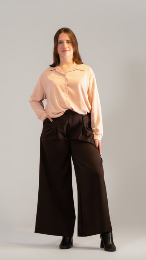 Chique Blouse met Pailletten in Oud Roze